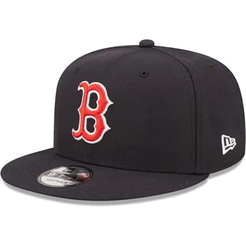 New Era Unisex-Adult MLB 9Fifty Team Color Logo Adjustable Snapback Cap One Size Fits All - Boston Red Sox Navy | Classic MLB Style thumbnail 1