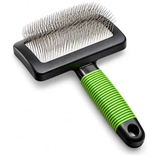 DSKRUI Large Slicker Brush for Dogs & Cats with Long Hair | 12.3cm (4.8 oz) Green thumbnail 1