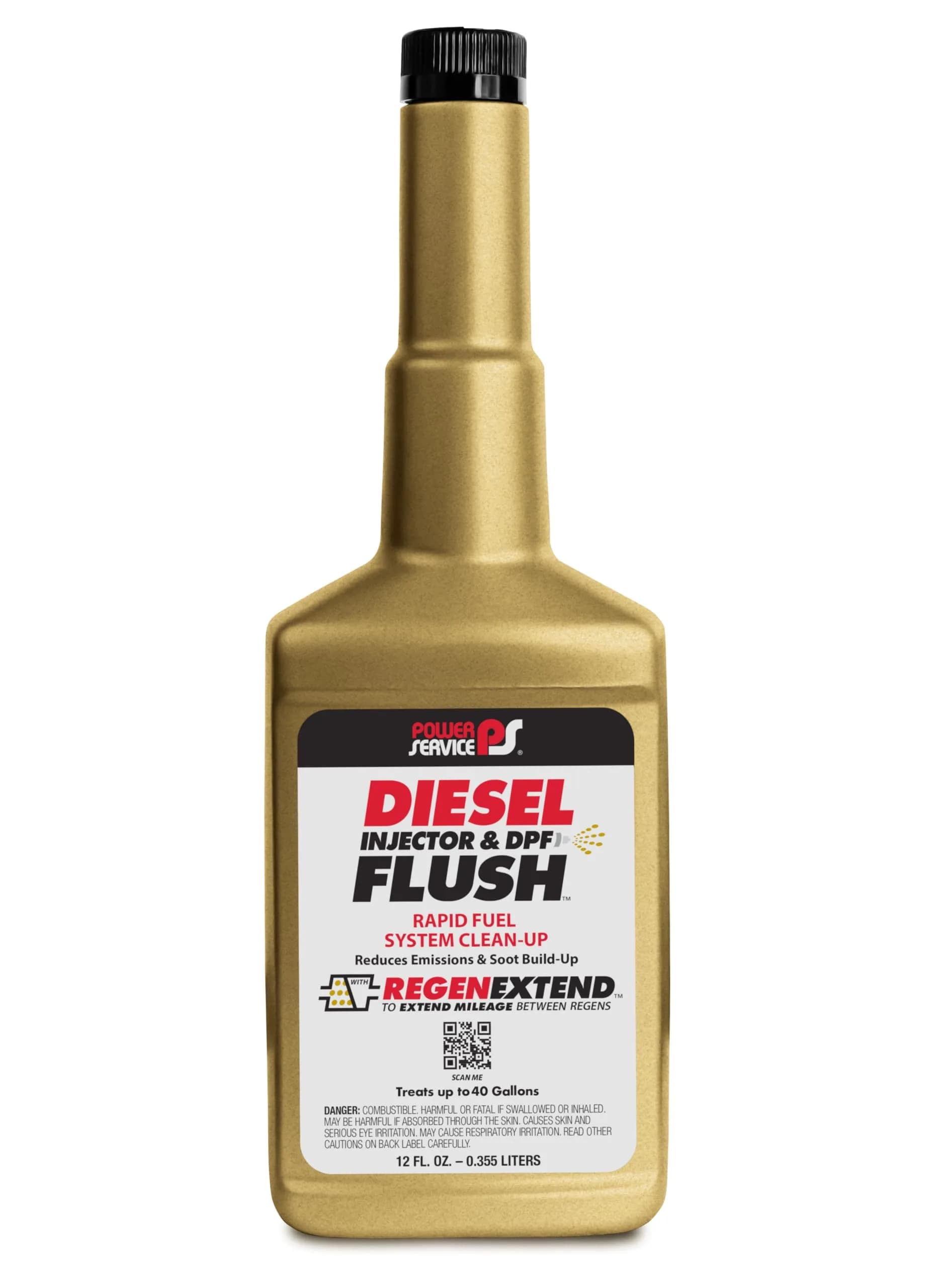 Power Service Diesel Injector & DPF Flush 12oz Pack of 9 | Cleans Fuel System & Reduces Emissions
