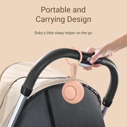 jaroco Portable Baby Sound Machine & Essentials for Babies & Kids-Peach | 20 Soothing Sounds, 15-Hour Battery Life, USB-C Rechargeable thumbnail 4