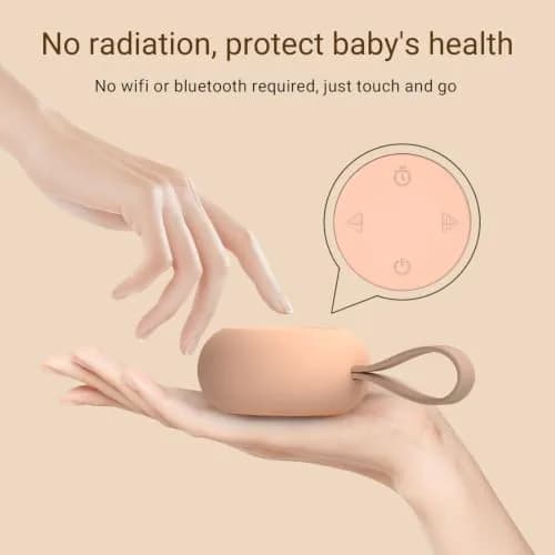 jaroco Portable Baby Sound Machine & Essentials for Babies & Kids-Peach | 20 Soothing Sounds, 15-Hour Battery Life, USB-C Rechargeable thumbnail 5