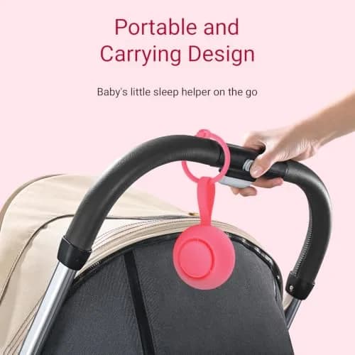 jaroco Portable Baby Sound Machine Rose | 15-Hour Battery Life, 20 Sounds, USB-C Rechargeable thumbnail 5