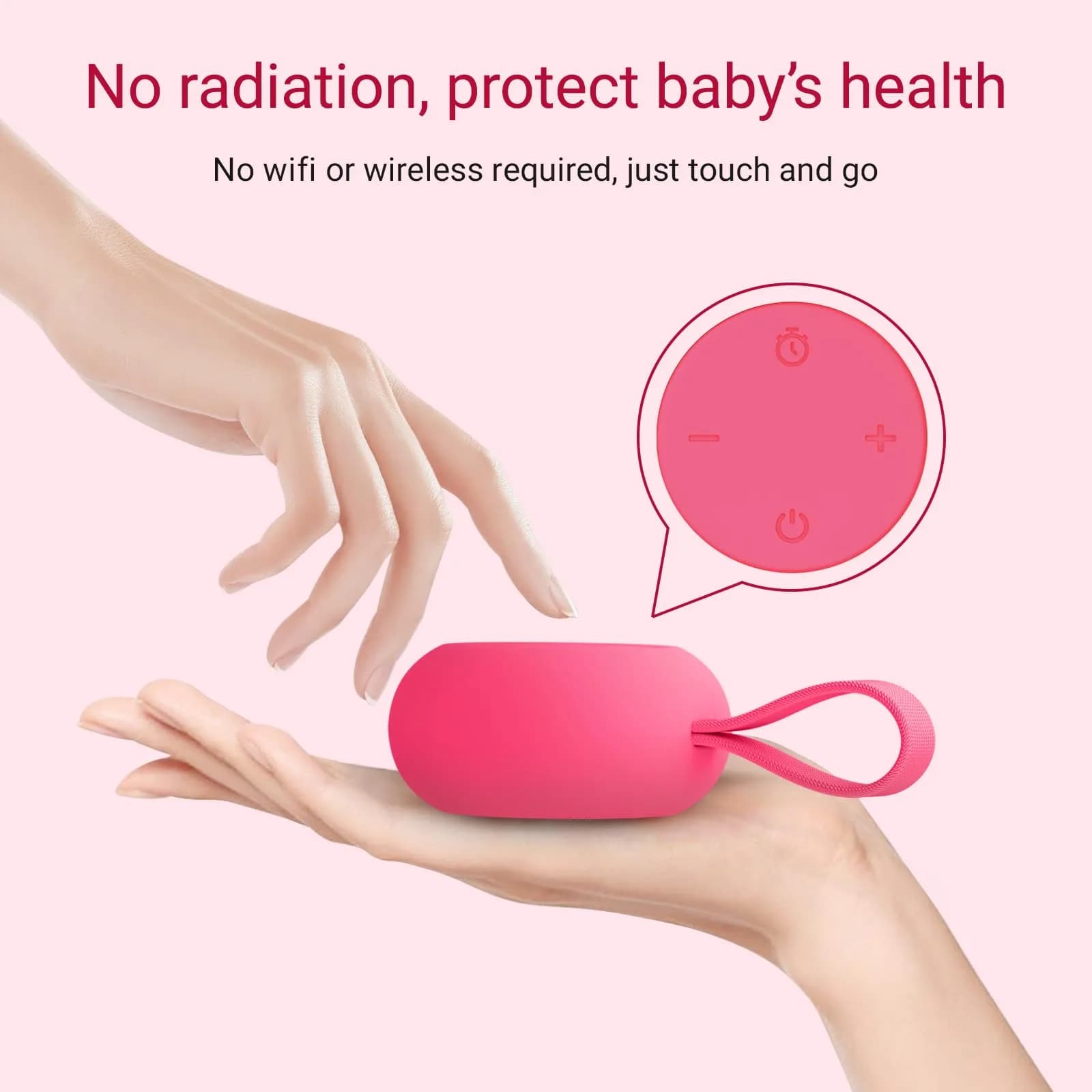 jaroco Portable Baby Sound Machine Rose | 15-Hour Battery Life Sleep Soother - view 6