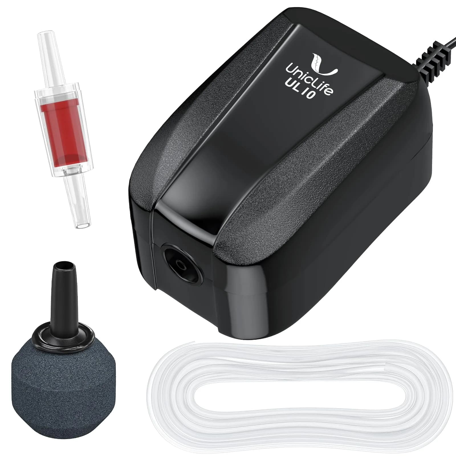 Uniclife Aquarium Air Pump 20 GPH | Ultra-Quiet Fish Tank Oxygen Pump for Tanks up to 5 Gallons