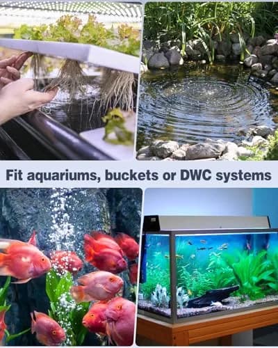 Uniclife Aquarium Air Pump 20 GPH | Ultra-Quiet Fish Tank Oxygen Pump for Tanks up to 5 Gallons thumbnail 3