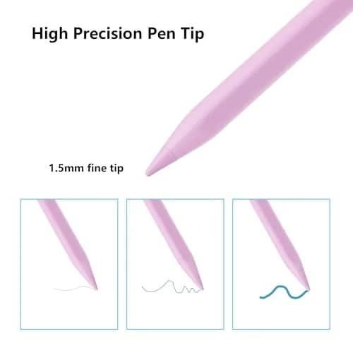Waiktyne Purple Stylus Pen for iPad 11th-6th Gen, Pro 13" M4, Air M3 M2, Mini A17 Pro | Tilt Sensitive Active Stylus thumbnail 5