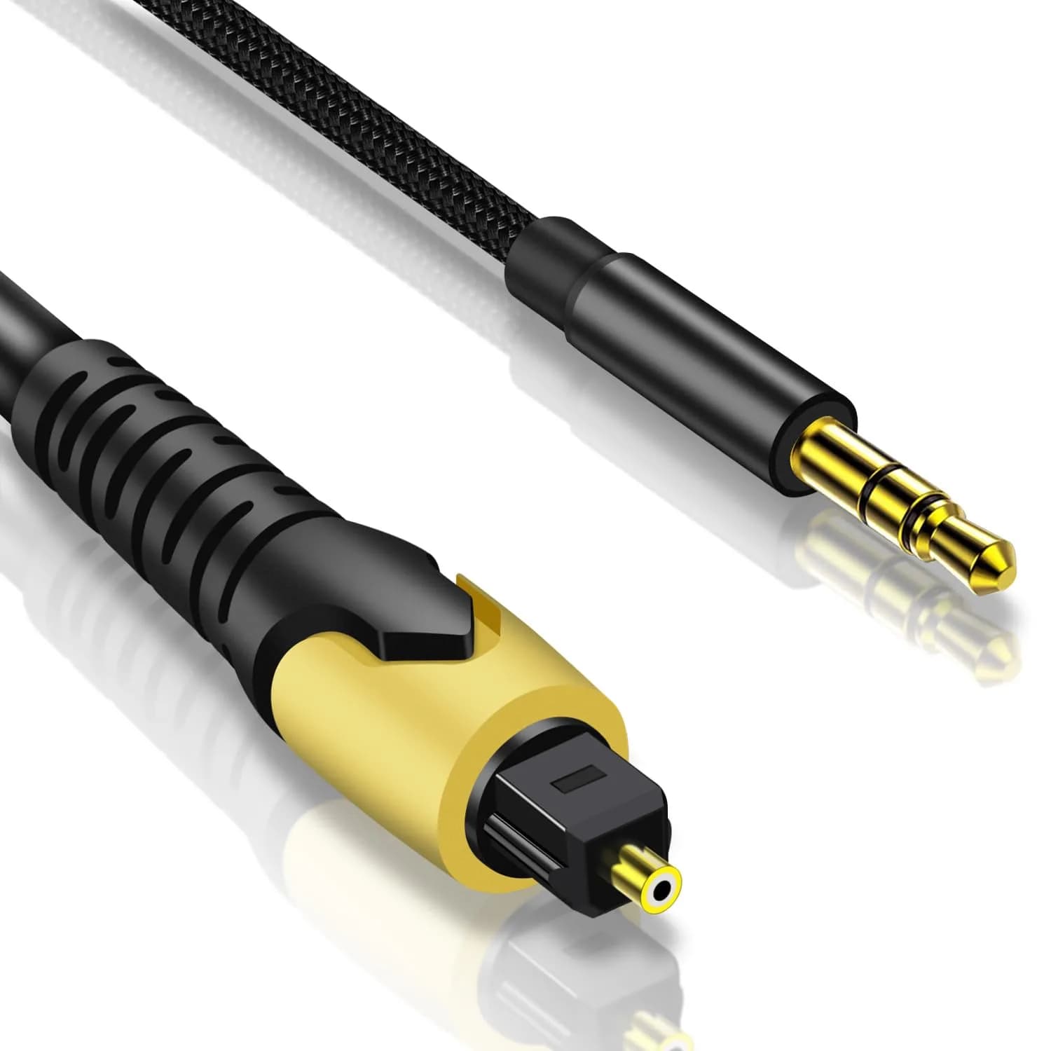 NCGGY 192KHz DAC Optical to 3.5mm Audio Converter | Unidirectional Optical to AUX, 3ft