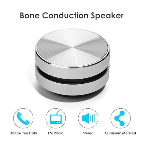 Bigvapor Bone Conduction Speaker 2Pcs Silver | Wireless Portable Stereo Sound thumbnail 2