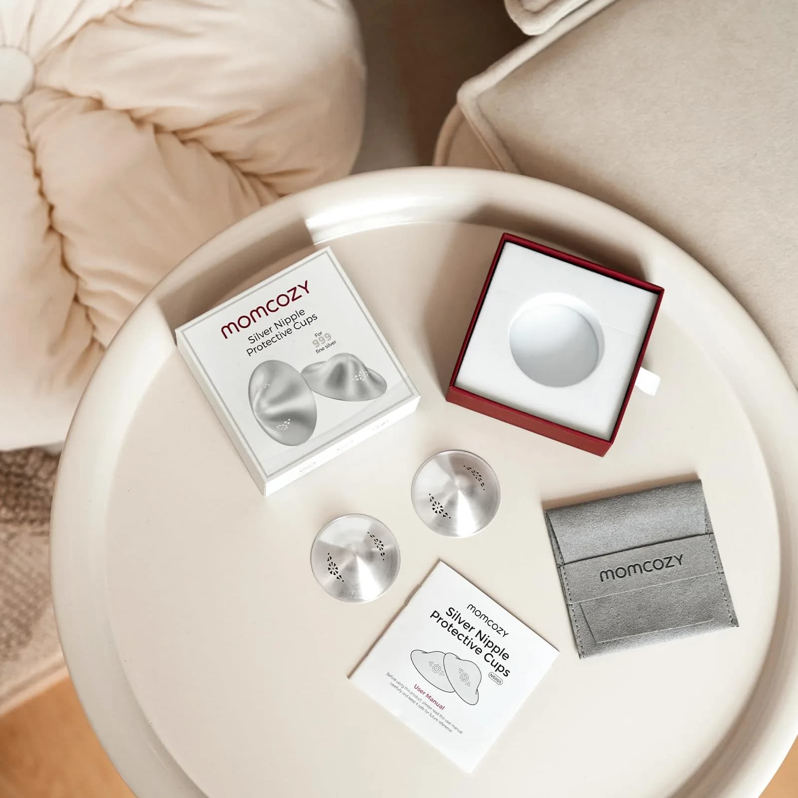 Momcozy 999 Silver Nursing Cups XX-Large-Hole | USA-Imported Breastfeeding Relief for XL Comfort - view 8