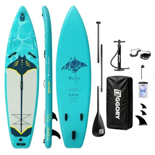 EGGORY Inflatable Paddle Board 11 ft | Versatile Water Sports Gear for Adults thumbnail 1