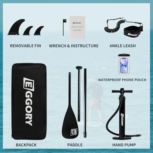 EGGORY Inflatable Paddle Board 11 ft | Versatile Water Sports Gear for Adults thumbnail 7