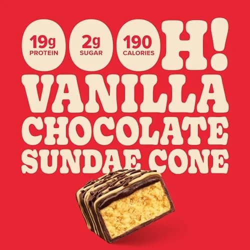 Pure Protein Sundae Cone Protein Bars 20g Protein 12 Ct | Gluten Free Snack Bar thumbnail 3