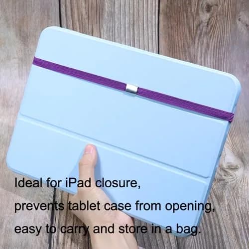 Mini Skater Elastic Planner Bands Book Page Markers for Hardcover Journal Notebook Book Lovers | Stretchy Closure Reading Straps for Notebooks 8"-11" (Purple) thumbnail 3