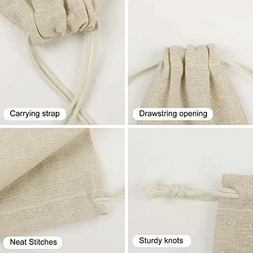 IOLVSHGH Israel at The Tower of David Cotton Muslin Bags 6.7x4.9 Inch | Reusable Gift & Spice Pouches thumbnail 5