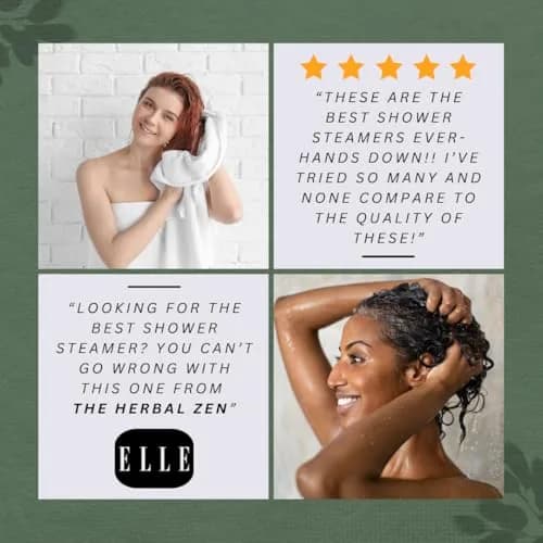 The Herbal Zen Cold Kicker Shower Steamers Aromatherapy Relief - 20 Pack | Eucalyptus & Peppermint Vapor Tablets for Sinus Relief thumbnail 4