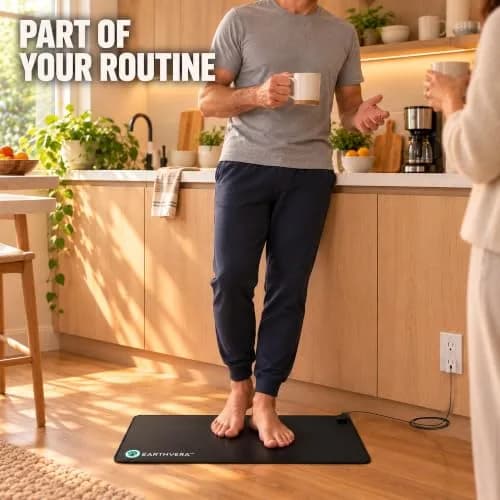 EARTHVERA Grounding Mat for Sleep, Feet & Desk | Supports Deep Sleep & Wellness thumbnail 8