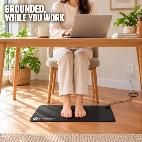 EARTHVERA Grounding Mat for Sleep, Feet & Desk | Supports Deep Sleep & Wellness thumbnail 2
