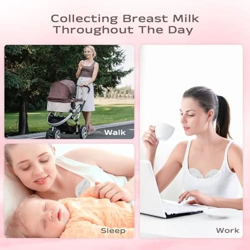 Hranio Milk Collectors for Breastfeeding 70ml (2.5oz) | Wearable Silicone Breast Pump for Postpartum Essentials thumbnail 5