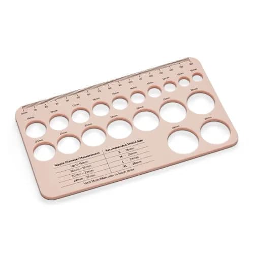 Munchkin Nipple Ruler Sizing Tool Pink | Helps Breastfeeding Moms Buy The Right Size thumbnail 2