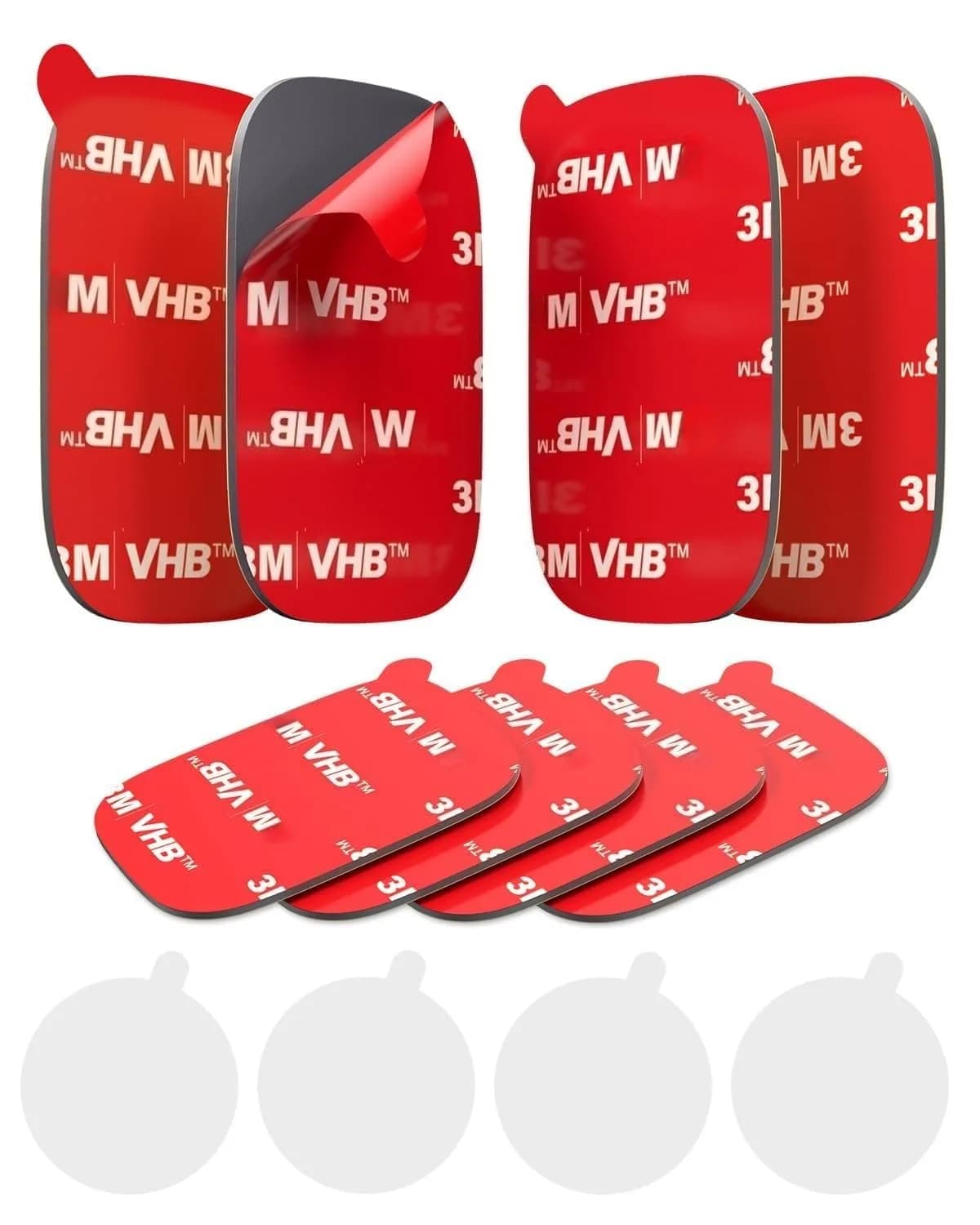 APPS2Car 3M VHB Double Sided Adhesive Pads 1.48" x 2.04" (8 Pack) | Strong Hold for Car Mounts & Accessories - main product image