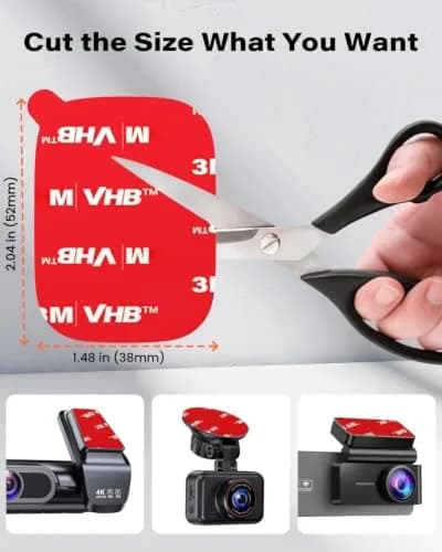 APPS2Car 3M VHB Double Sided Adhesive Pads 1.48" x 2.04" (8 Pack) | Strong Hold for Car Mounts & Accessories thumbnail 4
