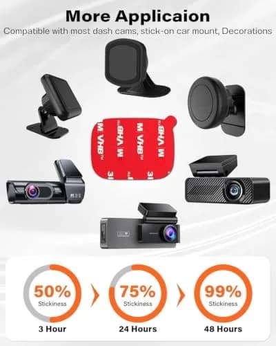 APPS2Car 3M VHB Double Sided Adhesive Pads 1.48" x 2.04" (8 Pack) | Strong Hold for Car Mounts & Accessories thumbnail 5