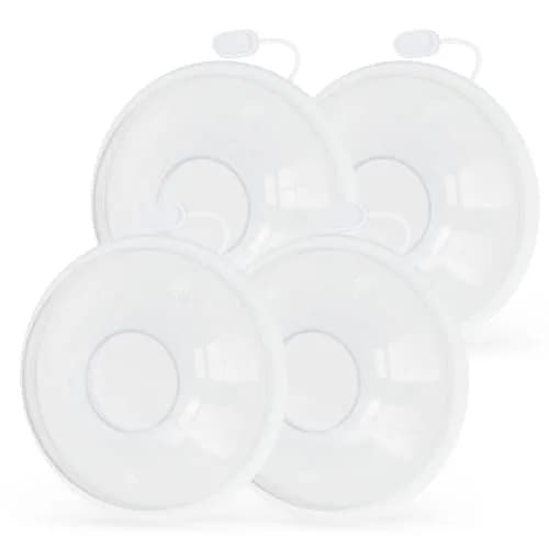 Hranio Breast Milk Collector Shells 30ml (1oz) | BPA-Free Silicone, 4 Counts | Invisible Nursing Tech thumbnail 1