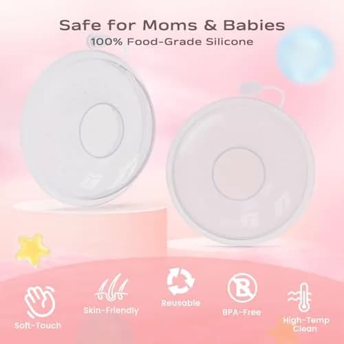 Hranio Breast Milk Collector Shells 30ml (1oz) | BPA-Free Silicone for Breastfeeding thumbnail 2