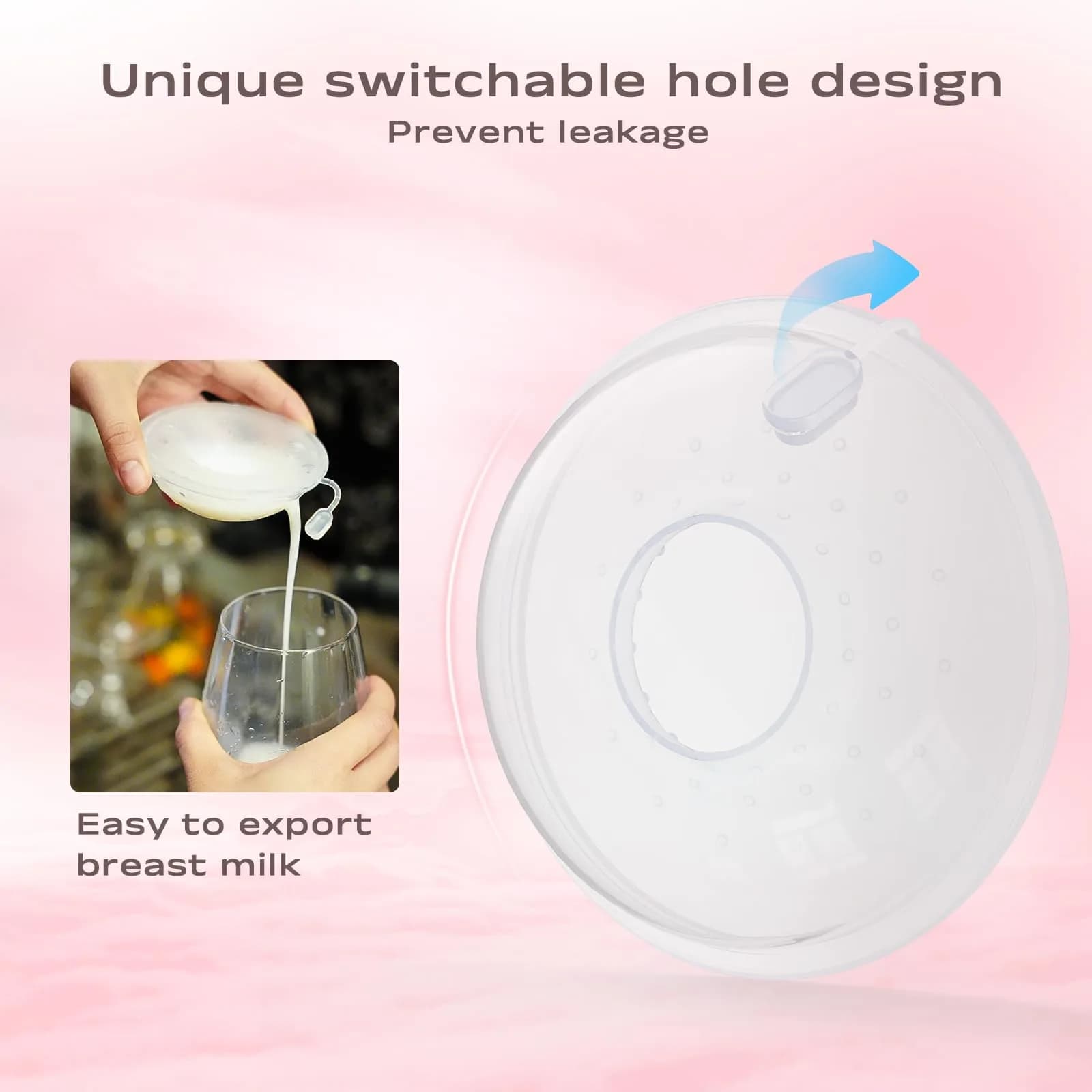 Hranio 1 Ounce Wearable Milk Collectors for Breastfeeding - Set of 2 - view 3