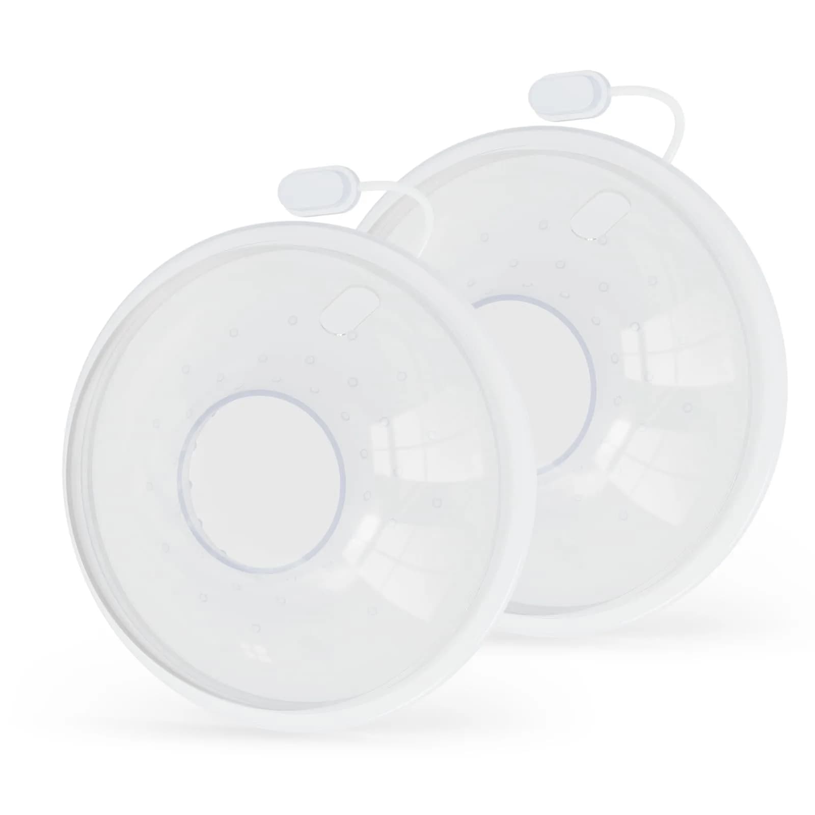 Hranio Milk Collectors for Breastfeeding 70ml (2.5oz) | Wearable Silicone Breast Pump for Postpartum Essentials — 1 Ounce