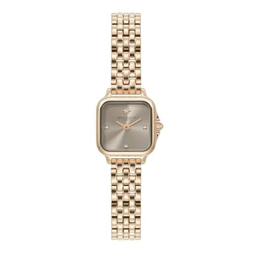 Olivia Burton Grosvenor Mini 20mm Rose Gold Women’s Quartz Watch | Sunray Dial, Crystal Markers, 30m Water-Resistant thumbnail 1