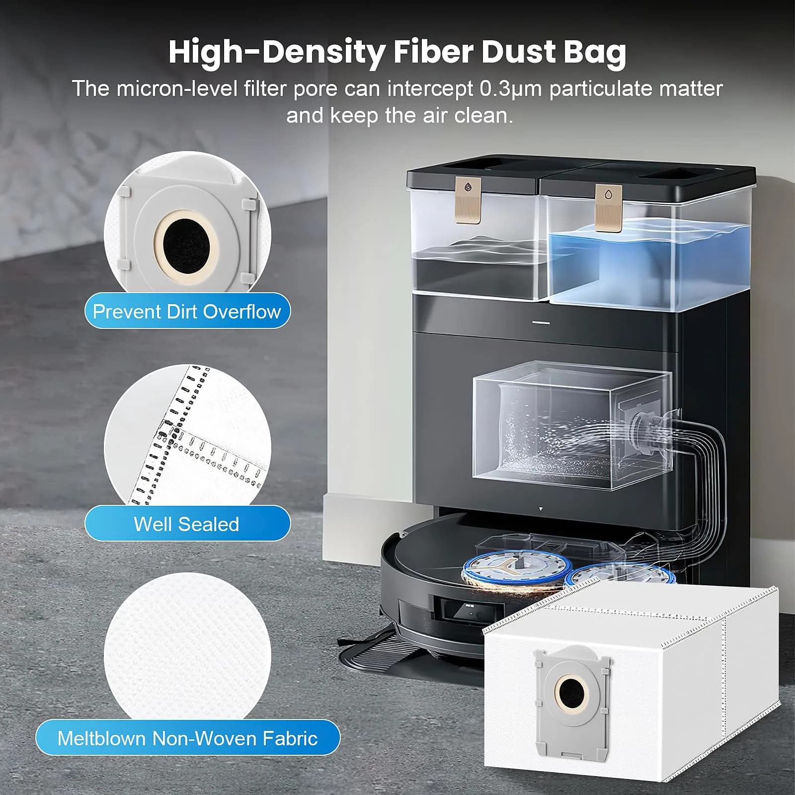 KTNAid 24 Pcs Vacuum Accessories Kit for Ecovacs Deebot T50 Pro Omni/T50 Omni/Gen2 | Value Pack for Efficient Cleaning - view 5