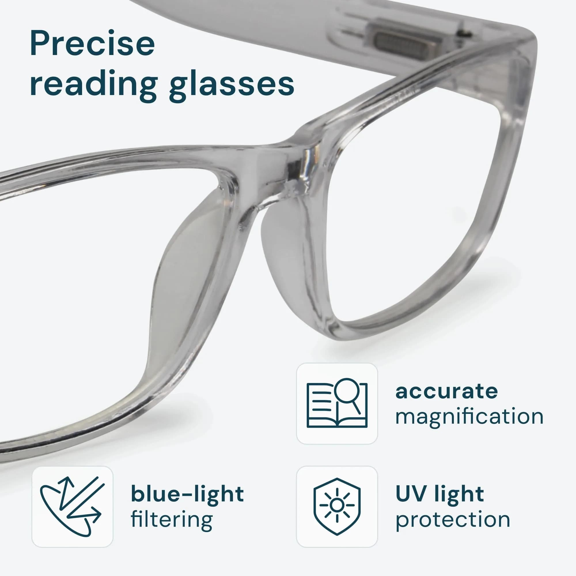 Gaoye 2.0 Professional Reading Glasses with Blue Light Protection, 5-Pack, 2.00x Magnification | Classic Rectangular Frames - view 2