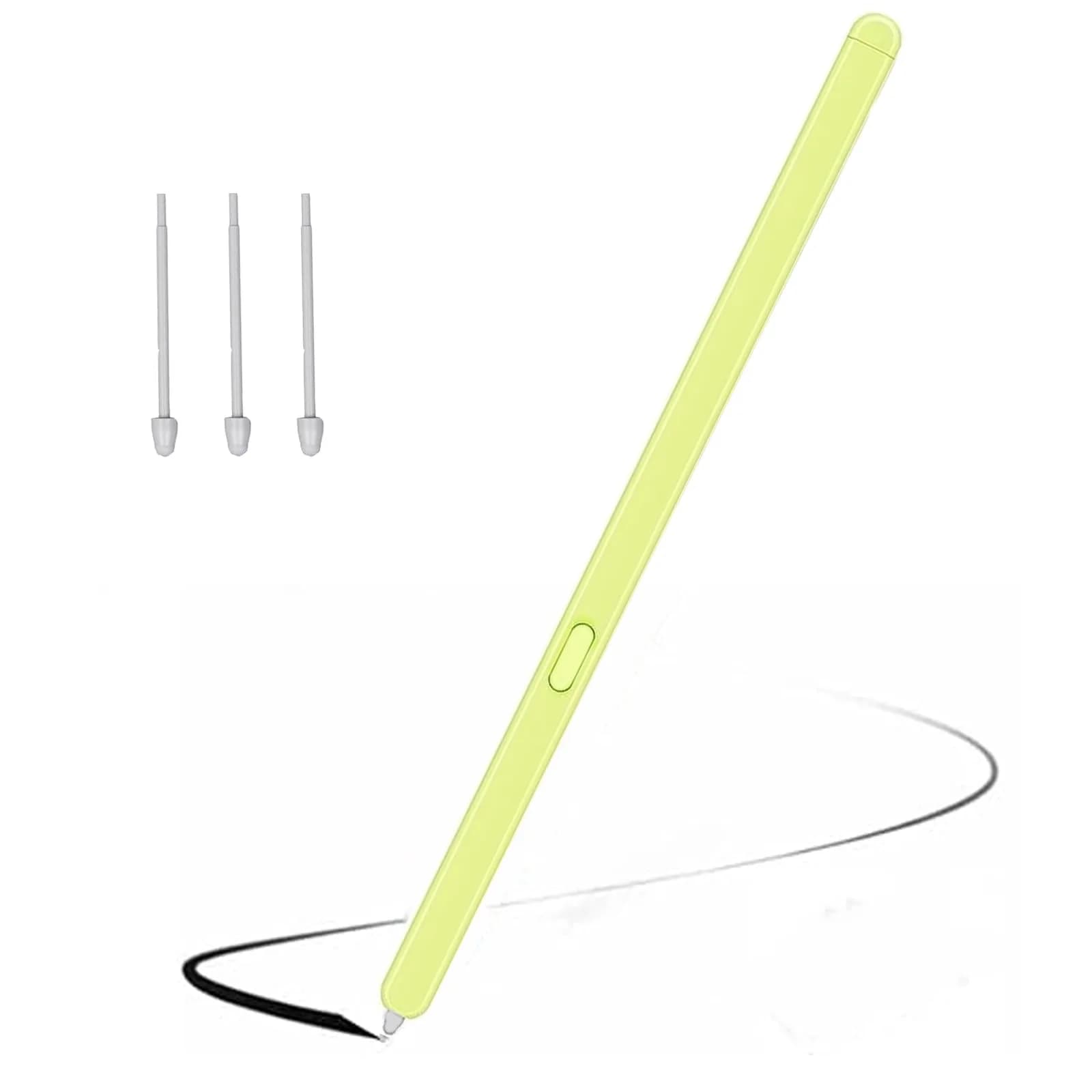 Qenw Z Fold 6/5 Slim S Pen Fold Edition Replacement Compatible Galaxy Z Fold6 / Fold5 Phones Only, Slim 1.5mm Tip, 4096 Pressure Levels — Green