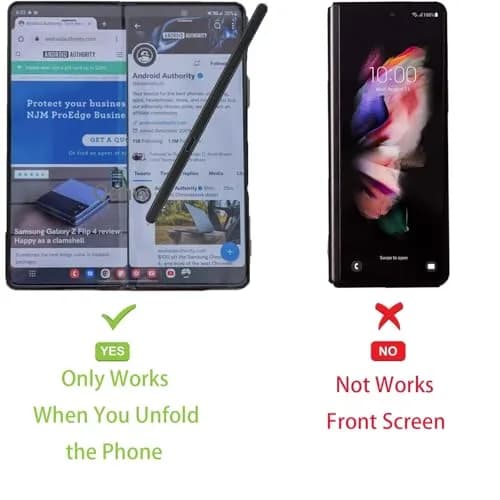 Qenw Z Fold 6/5 Slim S Pen Fold Edition Replacement Compatible Galaxy Z Fold6 / Fold5 Phones Only, Slim 1.5mm Tip, 4096 Pressure Levels thumbnail 2