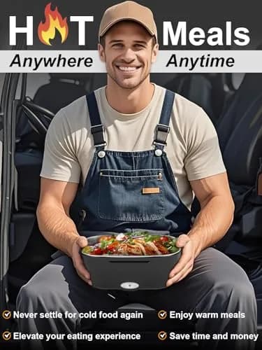 NestDin 80W Electric Lunch Box for Adults 1.5L | Portable, Leakproof & Heats in 25-40 mins thumbnail 2