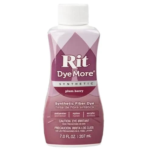 Craft County DyeMore Synthetic Liquid Fiber Dye 207ml (7 Oz) Plum Berry | Permanent Fabric Dye for Polyester, Acrylic, Acetate thumbnail 1