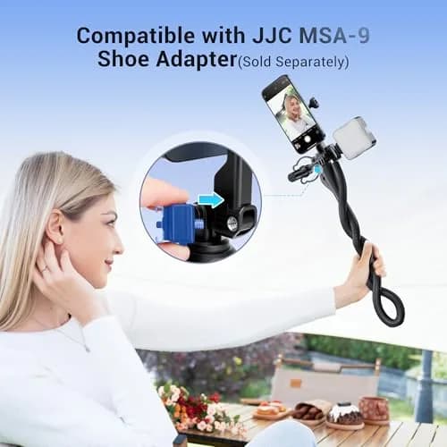 JJC Magnetic Flexible Arm with Clamp for MagSafe Phone & Action Camera | 313g (11oz) Bendable Mount thumbnail 5