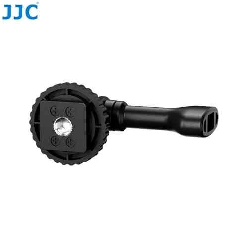 JJC 2-in-1 Action Camera Hot Shoe Mount Adapter with 1/4"-20 Hole & Tilt Adjustment | Black ABS Material thumbnail 8
