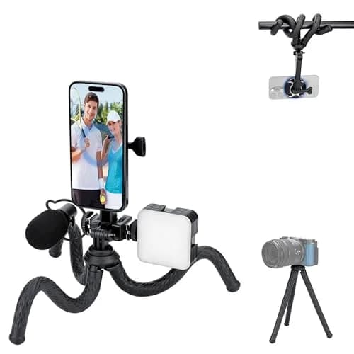 JJC Magnetic Flexible Tripod for MagSafe Phone & Action Camera, Bendable | 1kg (2.2lb) Load Capacity thumbnail 1
