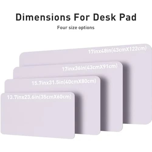 Aothia Large PU Leather Desk Pad Protector 36" x 17" (91.4 cm x 43.2 cm) | Smooth Writing Surface & Non-Slip Mouse Pad thumbnail 6