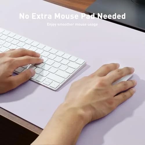 Aothia Large PU Leather Desk Pad Protector 36" x 17" (91.4 cm x 43.2 cm) | Smooth Writing Surface & Non-Slip Mouse Pad thumbnail 3