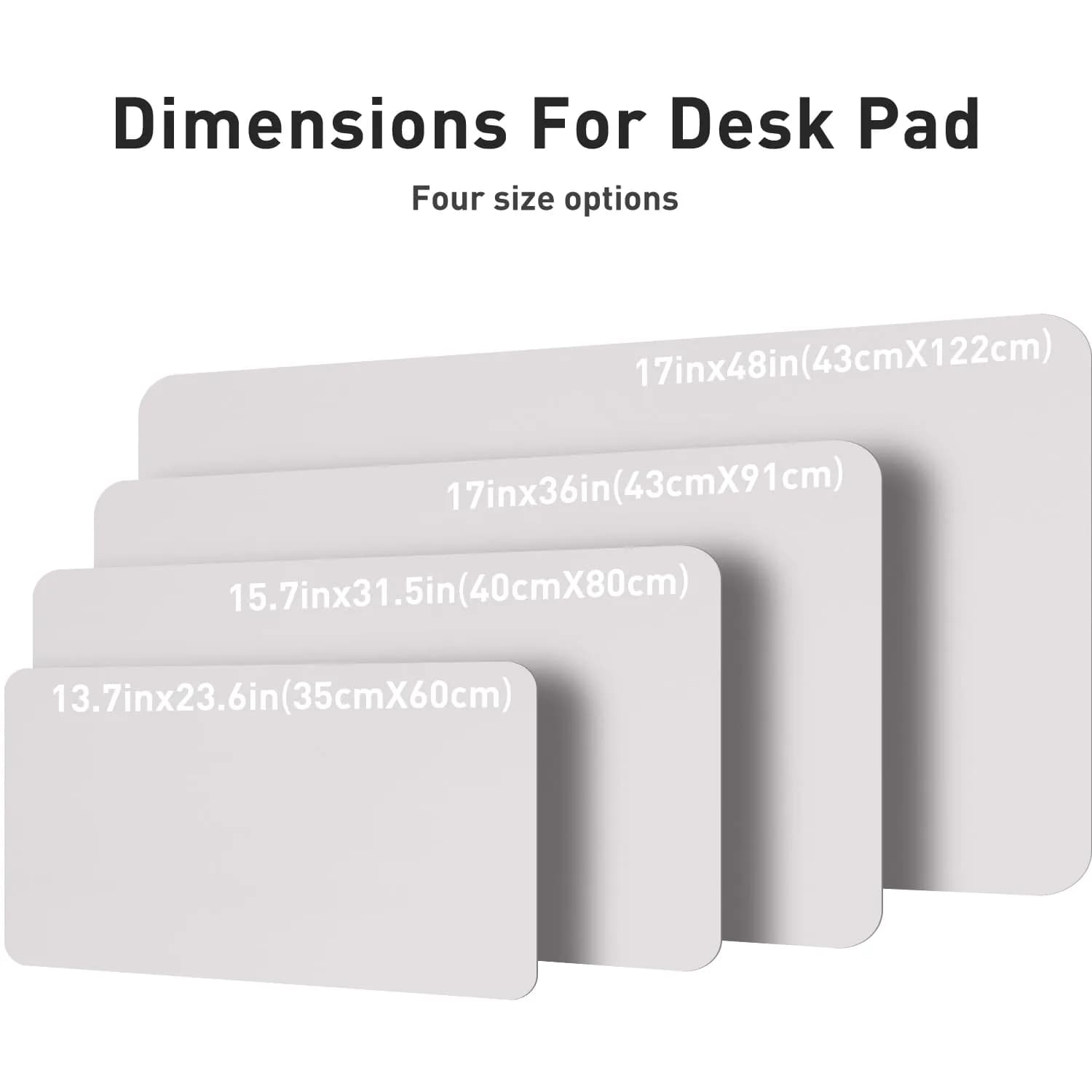 Aothia Large PU Leather Desk Pad Protector (48" x 17") | Smooth Ink Flow & Fade-Resistant Surface - view 6