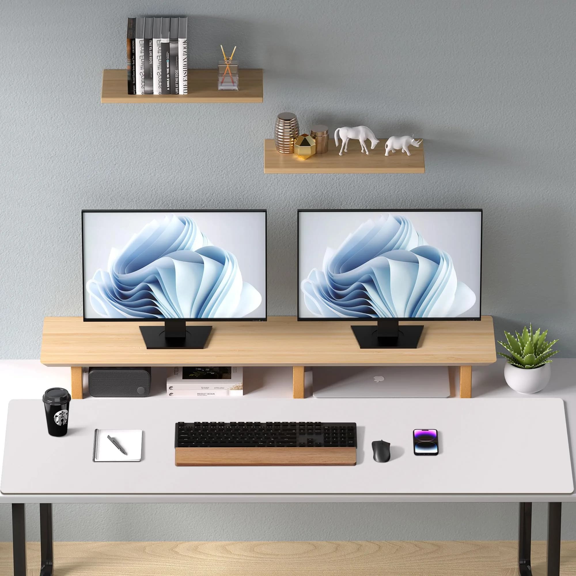 Aothia Large PU Leather Desk Pad Protector (48" x 17") | Smooth Ink Flow & Fade-Resistant Surface - view 8