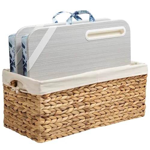 LapGear Designer Lap Desk - Blue Blossoms 2-Pack with Storage Basket | Stable Workspace for Laptops Up to 15.6" | 3.29 kg (7.25 lb) thumbnail 1