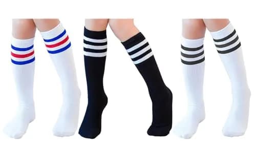 TOCONFFON Youth Soccer Socks Kids Boys Girls Knee High 10-12 | Breathable Cotton Blend, Stay Up Fit thumbnail 8