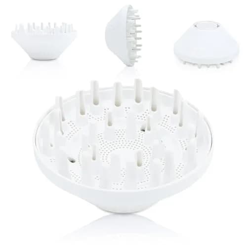 SEICHYGO 360° Rotating Diffuser Attachment Nozzle for Laifen SE Lite Hair Dryer, White | Honeycomb Design for Curly Hair thumbnail 1