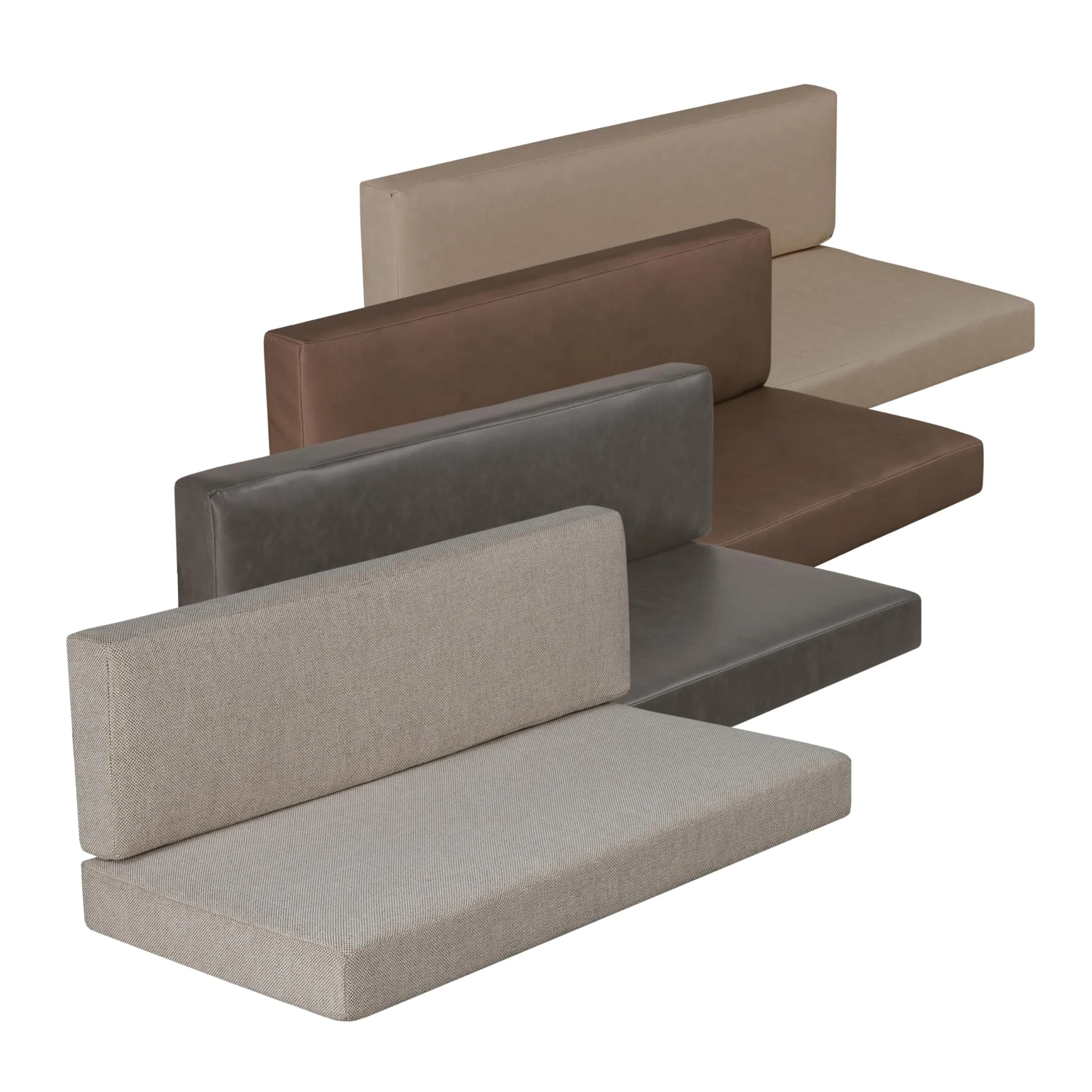THOMAS PAYNE Signature 42" Driftwood RV Dinette Cushions | 4" High-Density Foam, Easy Clean, 7-Year Hydrolysis Warranty