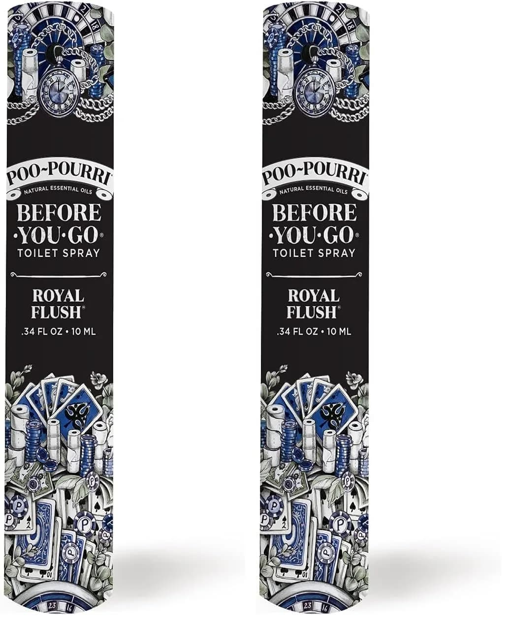 Poo-Pourri Before-You-Go Toilet Spray, Royal Flush, Travel Size 10 mL | Eucalyptus & Spearmint Freshness