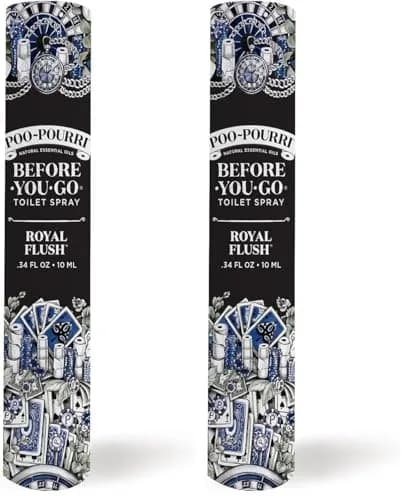 Poo-Pourri Before-You-Go Toilet Spray, Royal Flush, Travel Size 10 mL | Eucalyptus & Spearmint Freshness thumbnail 1